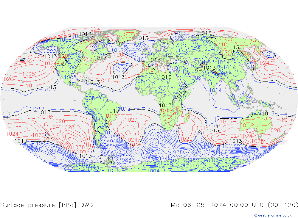 Bodendruck DWD Mo 06.05.2024 00 UTC