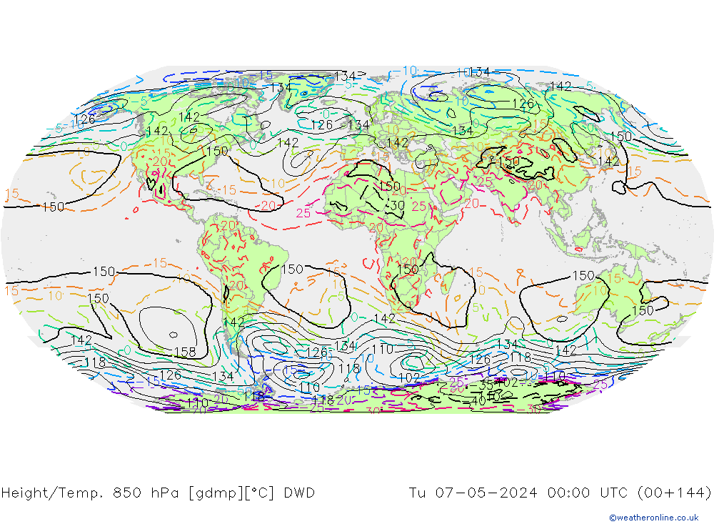 Height/Temp. 850 hPa DWD mar 07.05.2024 00 UTC
