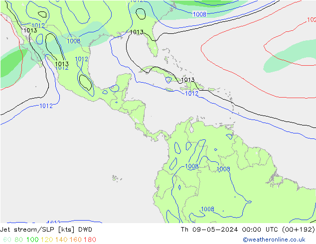 Straalstroom/SLP DWD do 09.05.2024 00 UTC