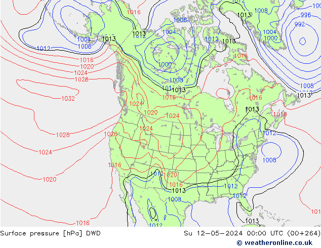 Bodendruck DWD So 12.05.2024 00 UTC