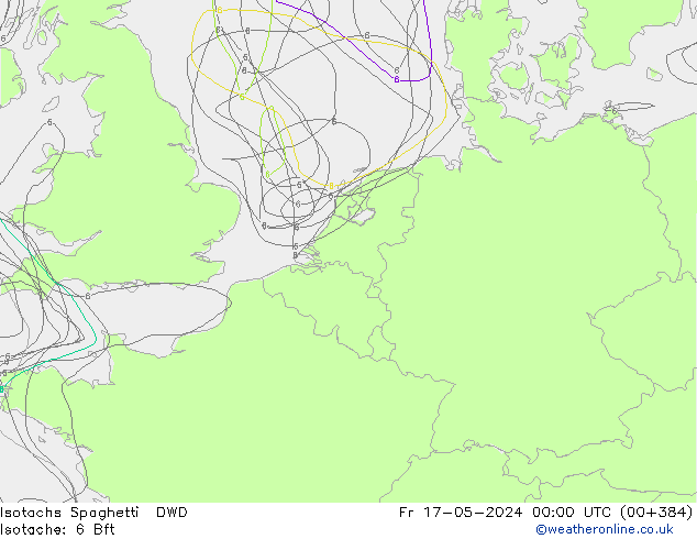 Isotachen Spaghetti DWD vr 17.05.2024 00 UTC