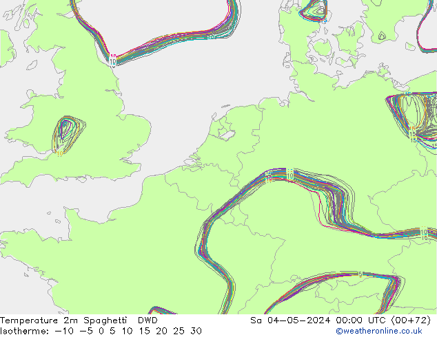 Temperaturkarte Spaghetti DWD Sa 04.05.2024 00 UTC