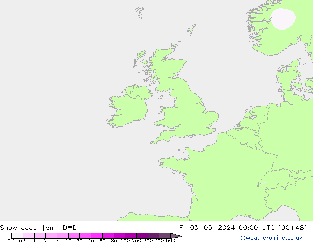 Snow accu. DWD vie 03.05.2024 00 UTC