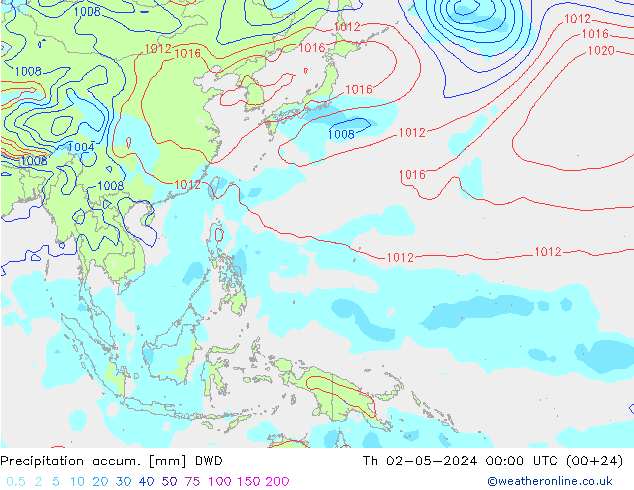 Totale neerslag DWD do 02.05.2024 00 UTC