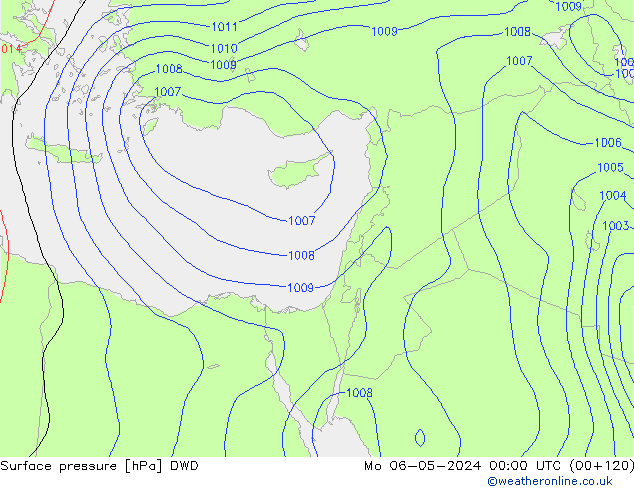 Bodendruck DWD Mo 06.05.2024 00 UTC