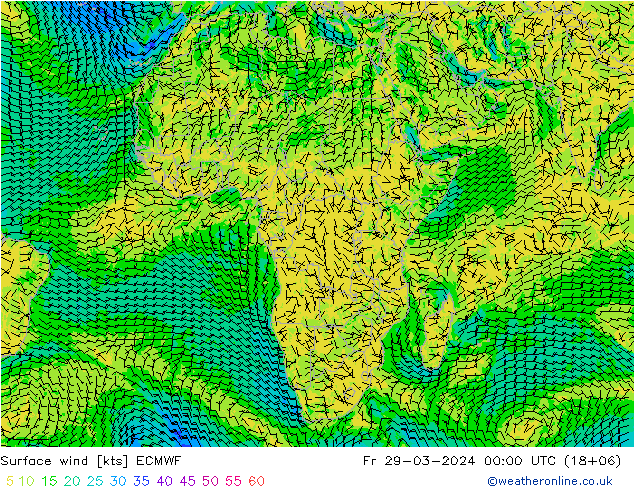 Prec 6h/Wind 10m/950 ECMWF Fr 29.03.2024 00 UTC