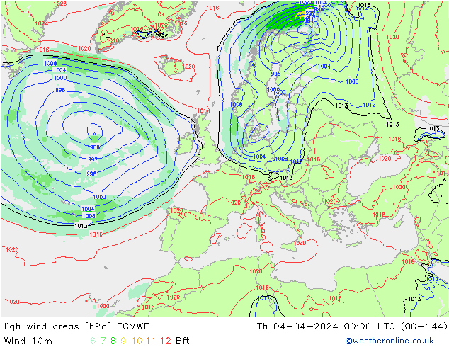 Sturmfelder ECMWF Do 04.04.2024 00 UTC