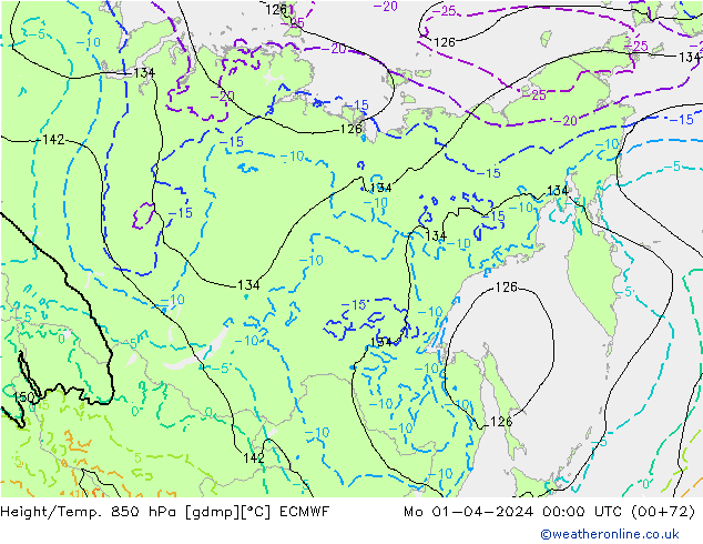 Z500/Rain (+SLP)/Z850 ECMWF Mo 01.04.2024 00 UTC