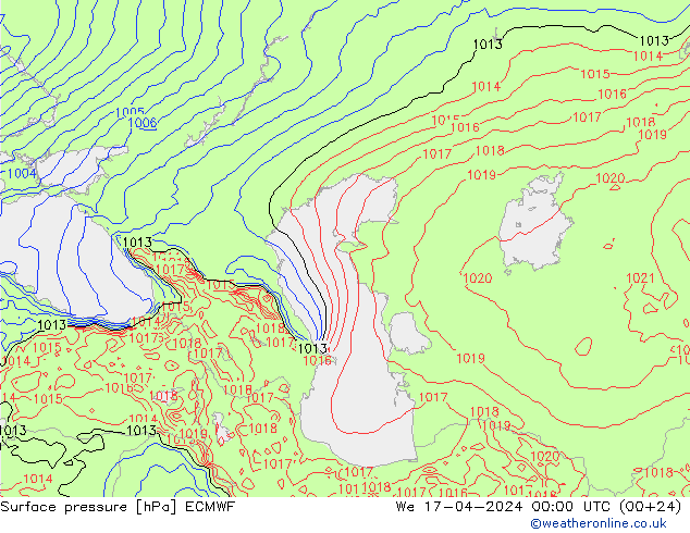      ECMWF  17.04.2024 00 UTC