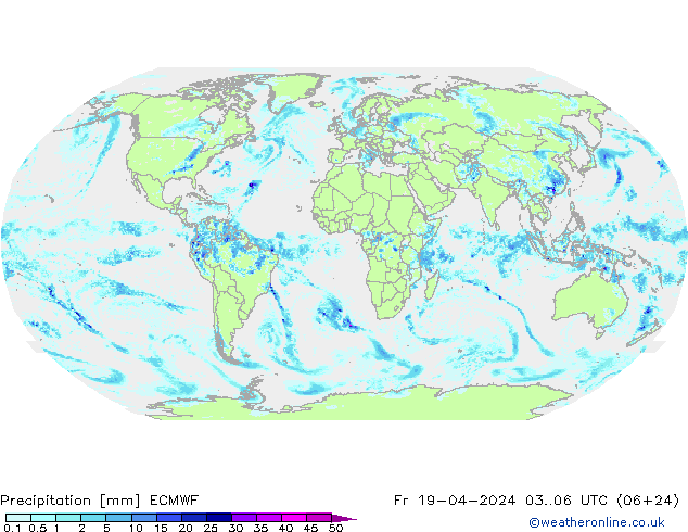 осадки ECMWF пт 19.04.2024 06 UTC