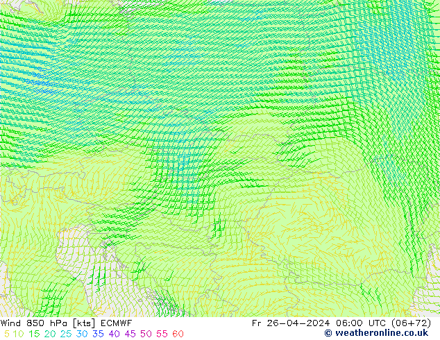 Wind 850 hPa ECMWF vr 26.04.2024 06 UTC