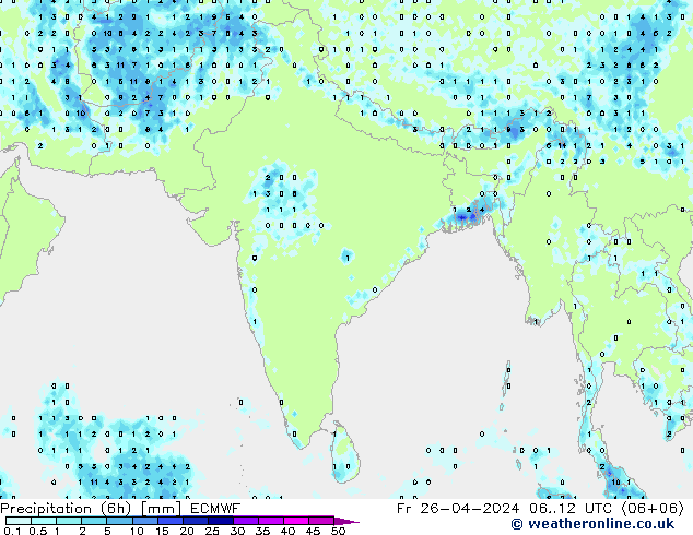 Z500/Rain (+SLP)/Z850 ECMWF Pá 26.04.2024 12 UTC