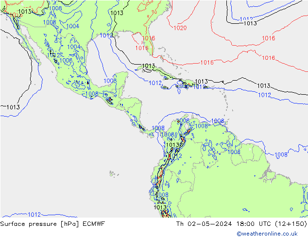 Bodendruck ECMWF Do 02.05.2024 18 UTC