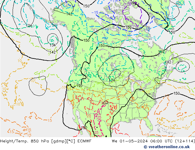 Z500/Rain (+SLP)/Z850 ECMWF We 01.05.2024 06 UTC