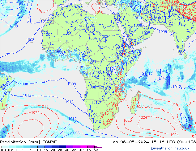 Precipitation ECMWF Mo 06.05.2024 18 UTC