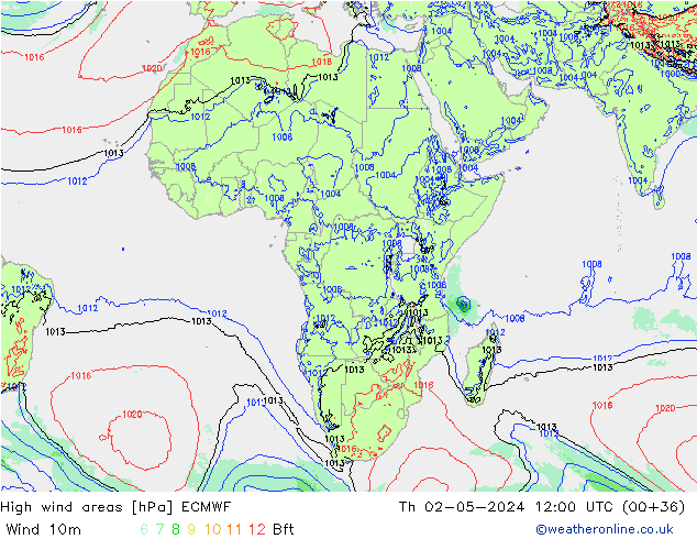 Windvelden ECMWF do 02.05.2024 12 UTC