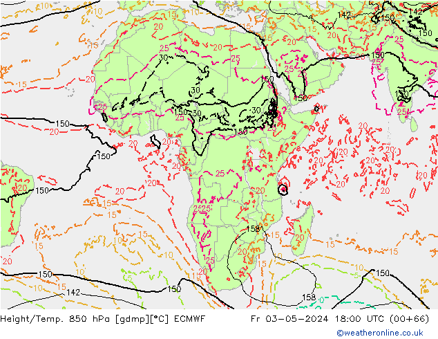 Z500/Rain (+SLP)/Z850 ECMWF пт 03.05.2024 18 UTC