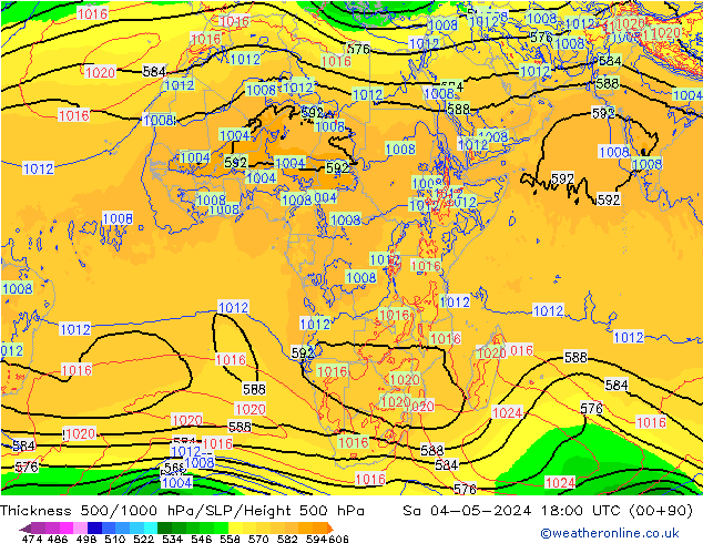 Thck 500-1000hPa ECMWF Sa 04.05.2024 18 UTC