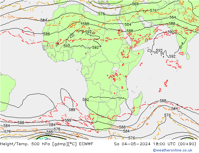 Z500/Rain (+SLP)/Z850 ECMWF sáb 04.05.2024 18 UTC