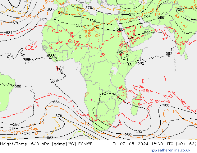 Z500/Rain (+SLP)/Z850 ECMWF Tu 07.05.2024 18 UTC