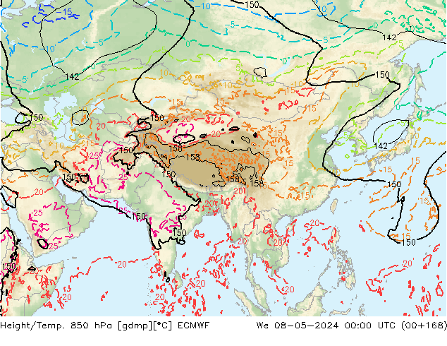 Z500/Rain (+SLP)/Z850 ECMWF ср 08.05.2024 00 UTC