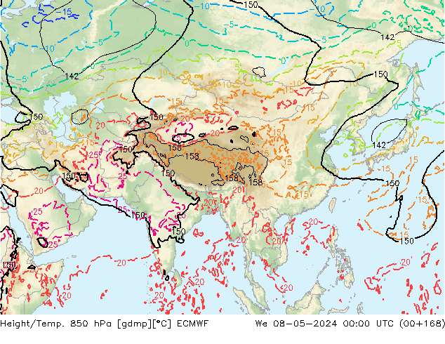 Z500/Rain (+SLP)/Z850 ECMWF  08.05.2024 00 UTC