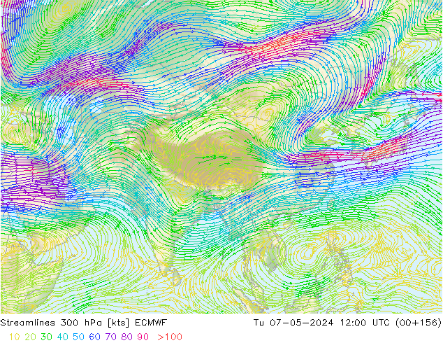  300 hPa ECMWF  07.05.2024 12 UTC