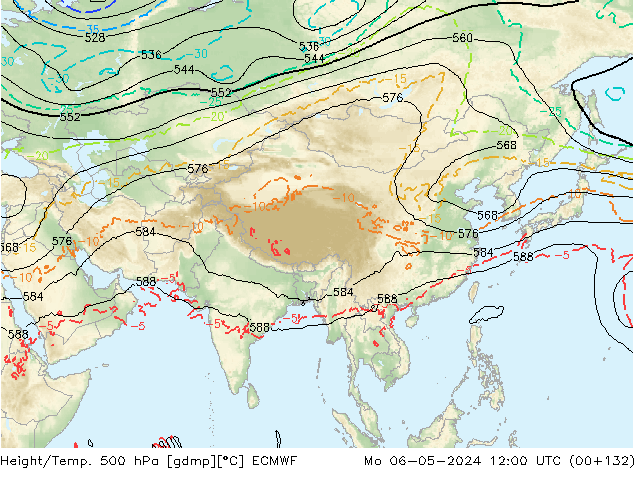 Z500/Rain (+SLP)/Z850 ECMWF ��� 06.05.2024 12 UTC