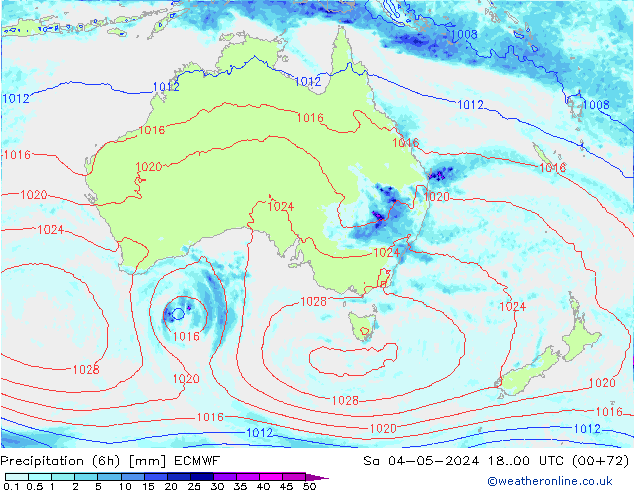 Z500/Rain (+SLP)/Z850 ECMWF Sáb 04.05.2024 00 UTC