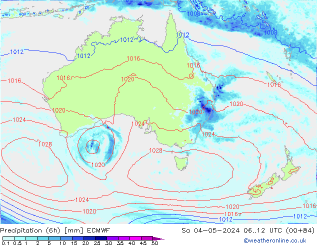 Z500/Rain (+SLP)/Z850 ECMWF Sa 04.05.2024 12 UTC