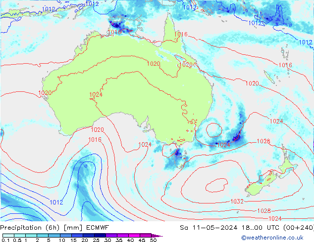 Z500/Regen(+SLP)/Z850 ECMWF za 11.05.2024 00 UTC