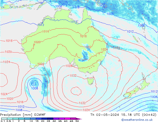 Précipitation ECMWF jeu 02.05.2024 18 UTC