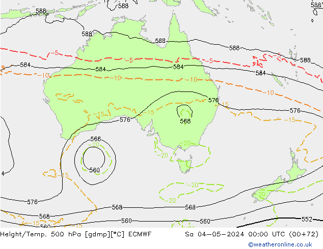 Z500/Rain (+SLP)/Z850 ECMWF Sa 04.05.2024 00 UTC