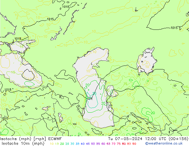 Isotachs (mph) ECMWF mar 07.05.2024 12 UTC