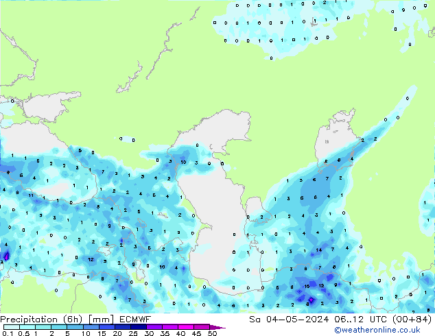 Z500/Rain (+SLP)/Z850 ECMWF  04.05.2024 12 UTC