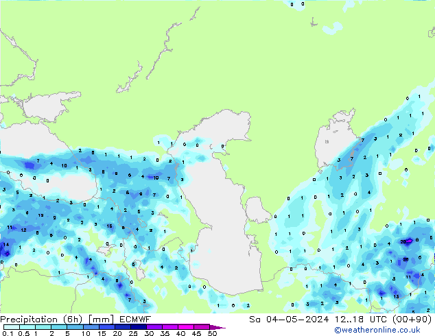 Z500/Rain (+SLP)/Z850 ECMWF Sa 04.05.2024 18 UTC