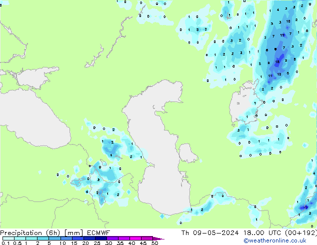 Z500/Rain (+SLP)/Z850 ECMWF gio 09.05.2024 00 UTC