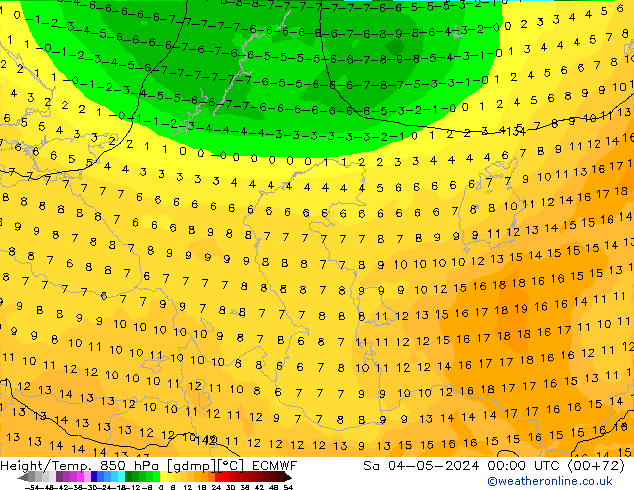 Z500/Rain (+SLP)/Z850 ECMWF Sa 04.05.2024 00 UTC