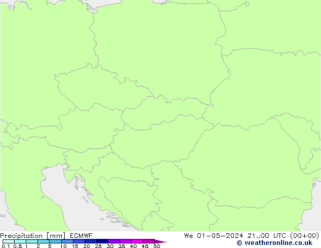 Précipitation ECMWF mer 01.05.2024 00 UTC