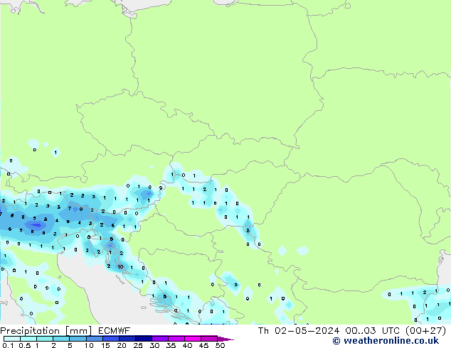Niederschlag ECMWF Do 02.05.2024 03 UTC