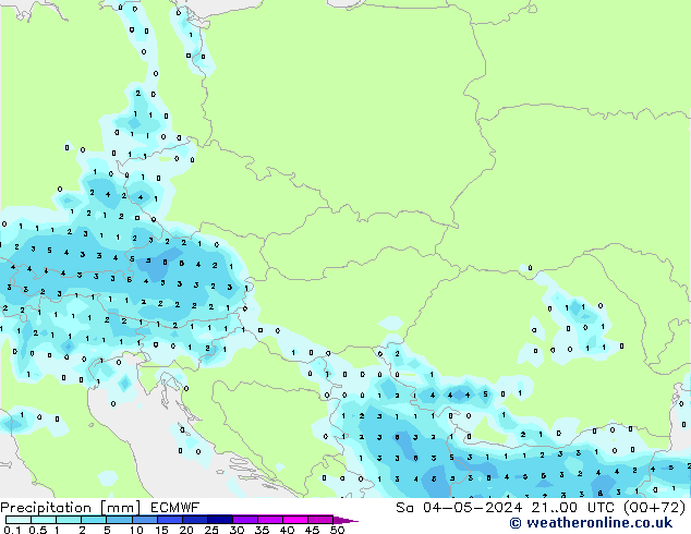 Precipitación ECMWF sáb 04.05.2024 00 UTC