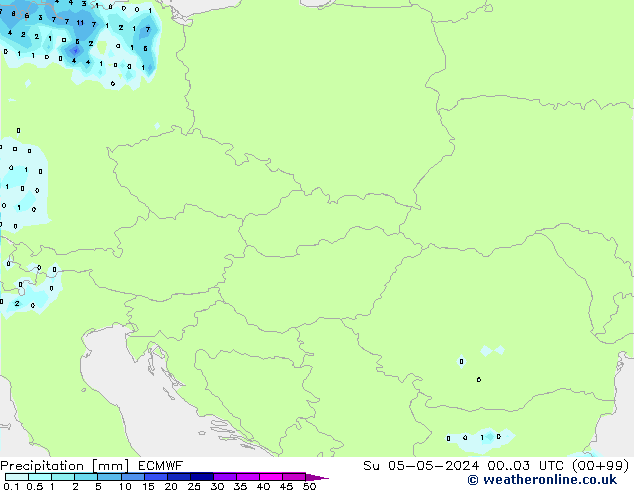 Precipitation ECMWF Su 05.05.2024 03 UTC