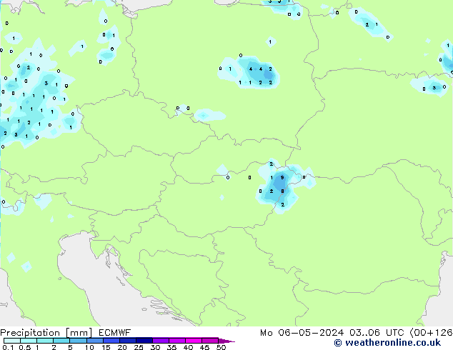 Precipitation ECMWF Mo 06.05.2024 06 UTC