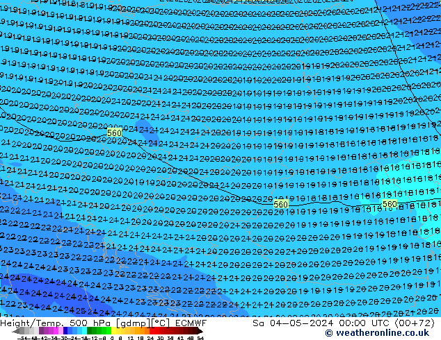 Z500/Rain (+SLP)/Z850 ECMWF Sa 04.05.2024 00 UTC