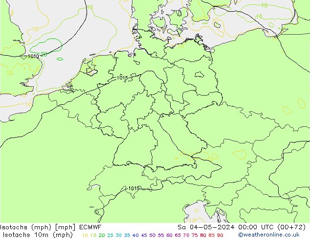 Isotachs (mph) ECMWF So 04.05.2024 00 UTC