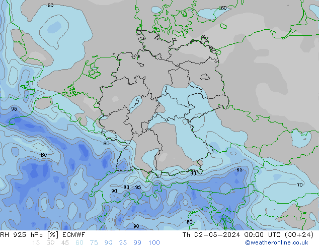 RH 925 hPa ECMWF Do 02.05.2024 00 UTC