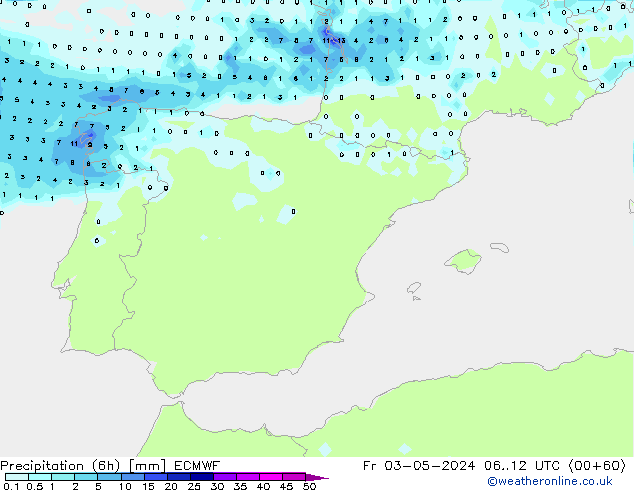 Z500/Rain (+SLP)/Z850 ECMWF Fr 03.05.2024 12 UTC