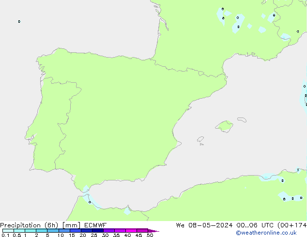 Z500/Rain (+SLP)/Z850 ECMWF mié 08.05.2024 06 UTC