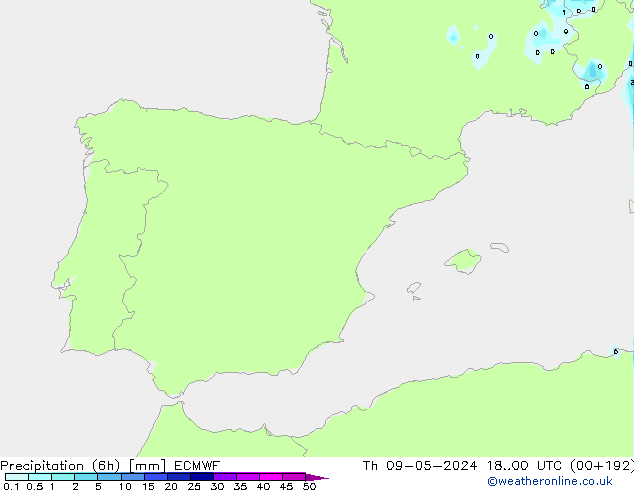 Z500/Rain (+SLP)/Z850 ECMWF Th 09.05.2024 00 UTC