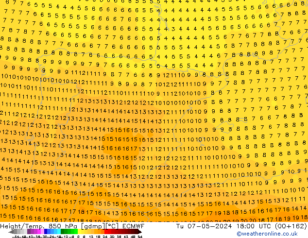 Z500/Rain (+SLP)/Z850 ECMWF Tu 07.05.2024 18 UTC